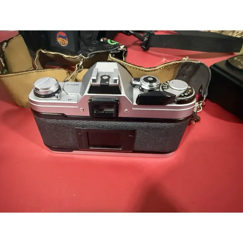 Canon AT-1 35mm Film SLR Camera Kit W 50mm 1:1.8 Lens Tested And Working!